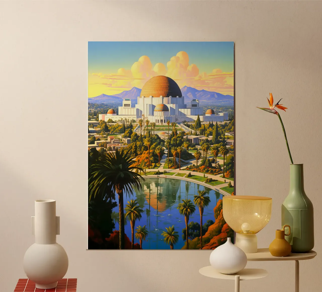Los Angeles USA poster da Cyberpunk Canvas