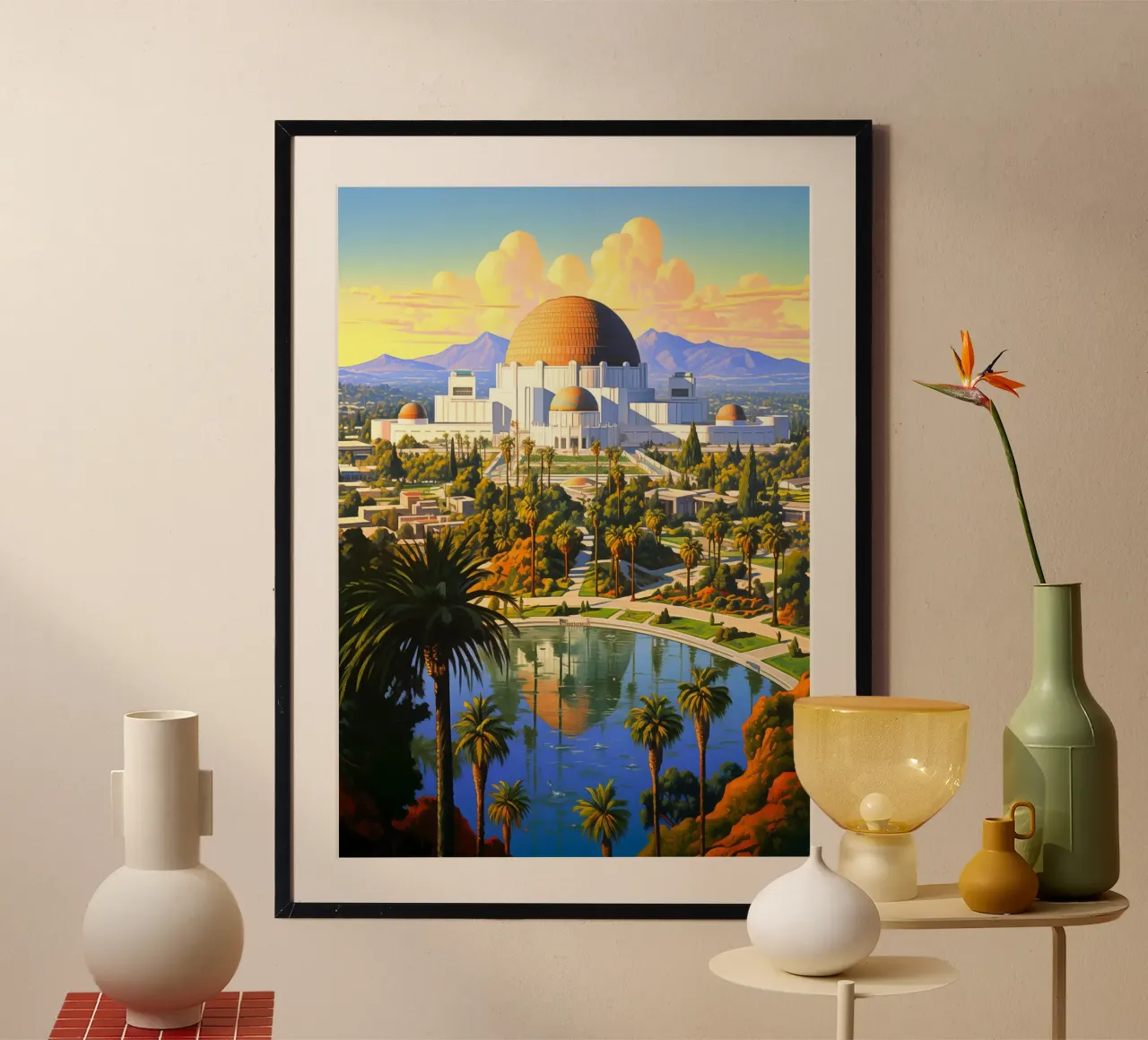 Los Angeles USA poster da Cyberpunk Canvas
