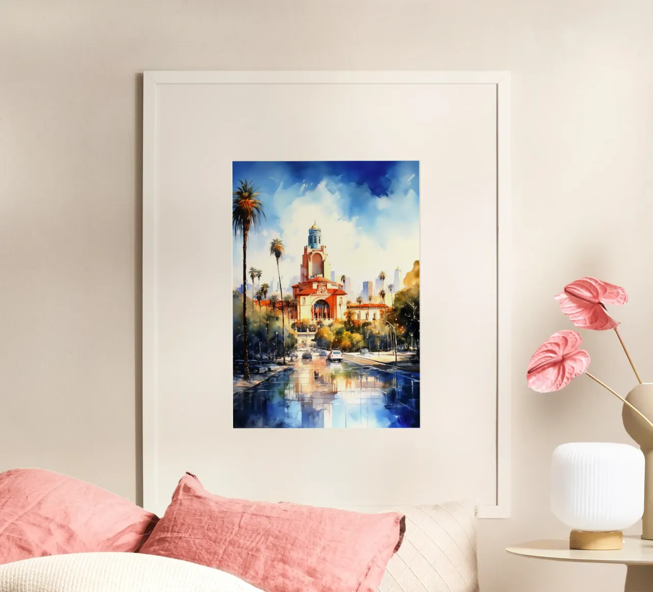 Los Angeles USA poster da Cyberpunk Canvas