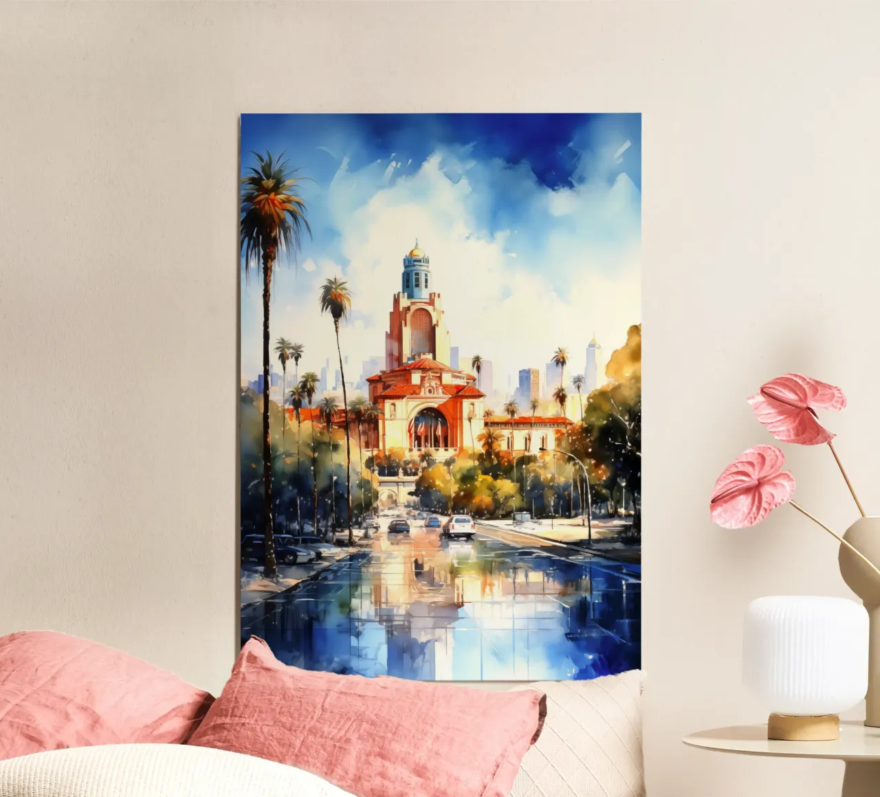 Los Angeles USA poster da Cyberpunk Canvas
