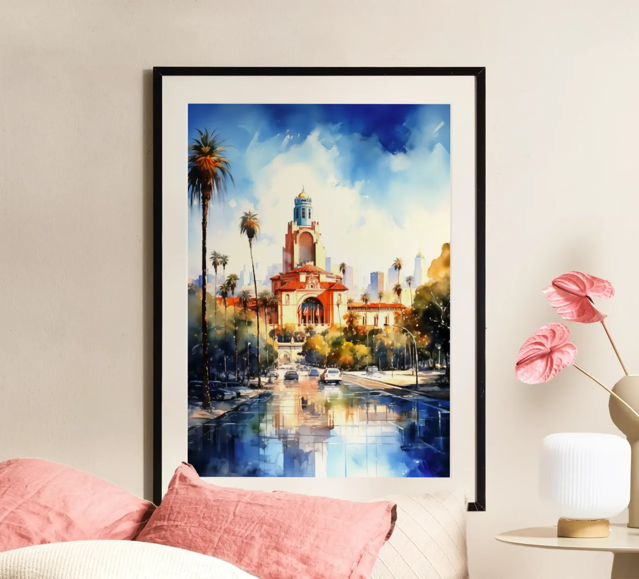 Los Angeles USA poster da Cyberpunk Canvas