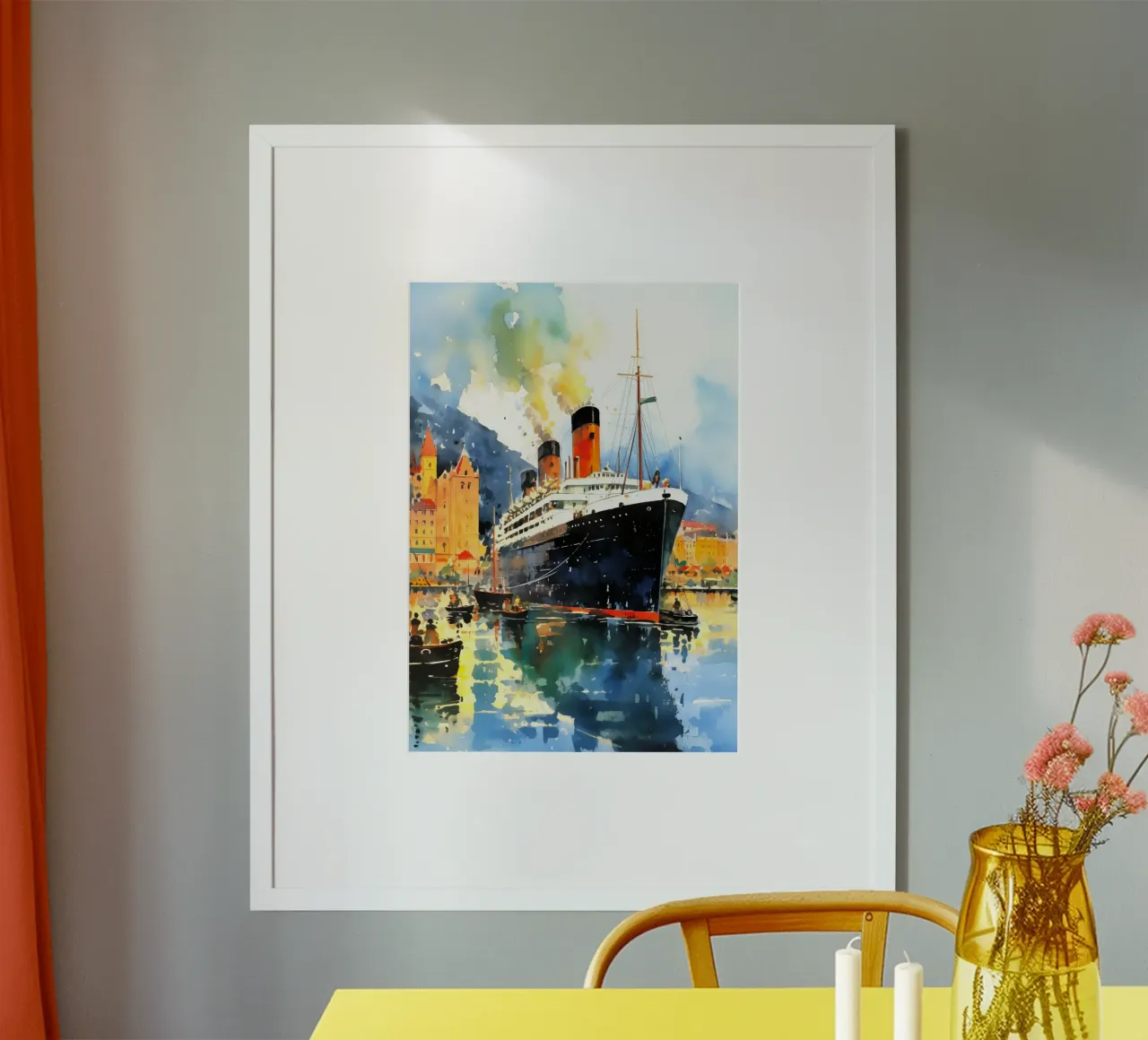 Oslo Norvegia poster con telaio in alluminio da Cyberpunk Canvas