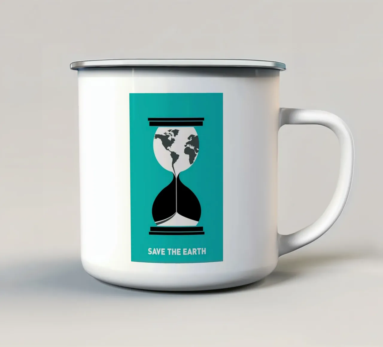 salvare la terra tazza in smalto da art quots shop