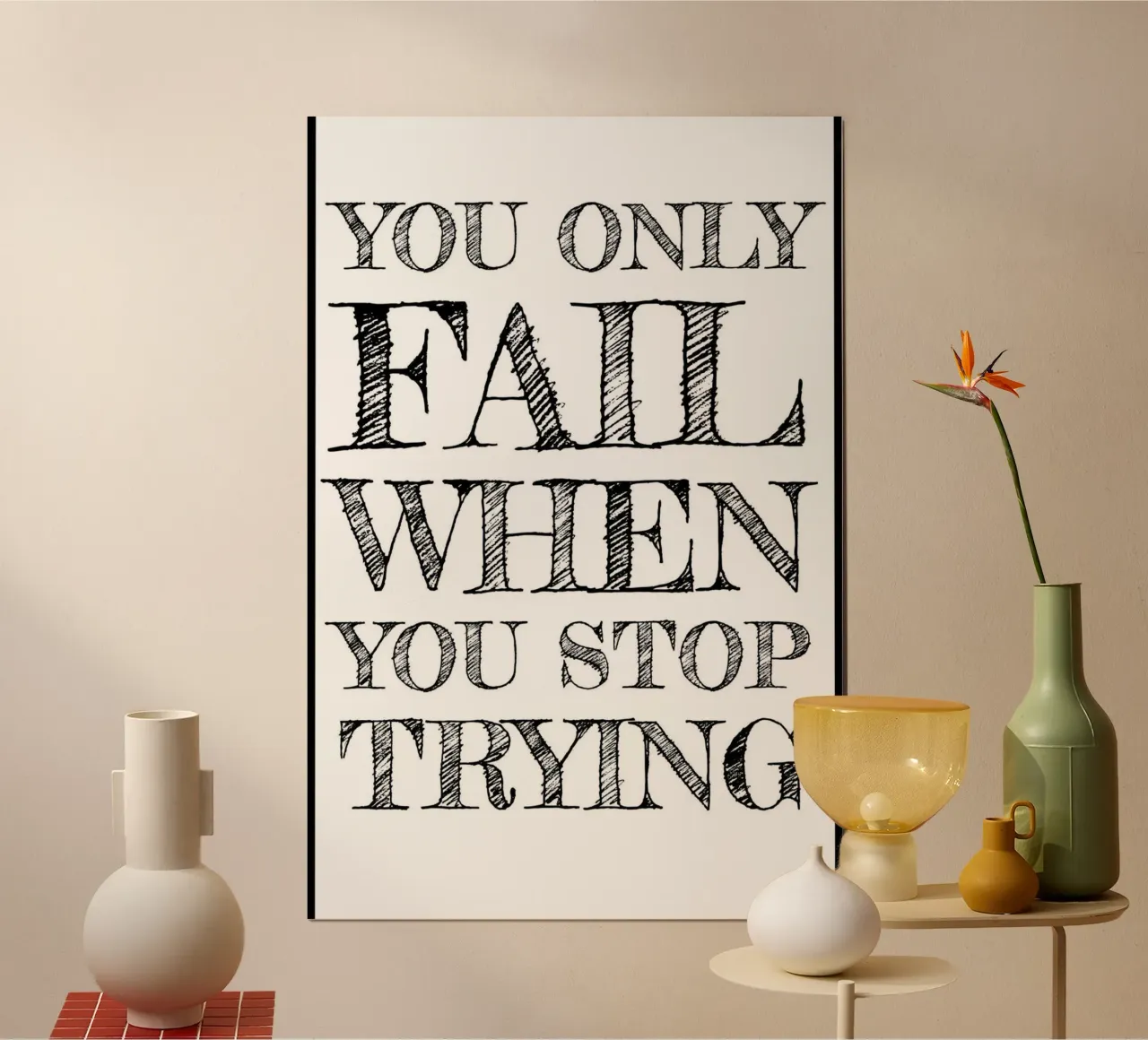 fallisci solo tu poster da art quots shop