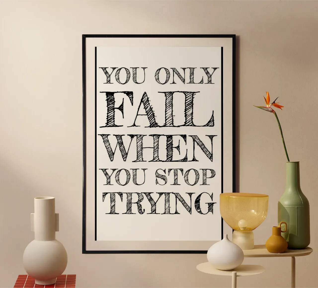 fallisci solo tu poster da art quots shop