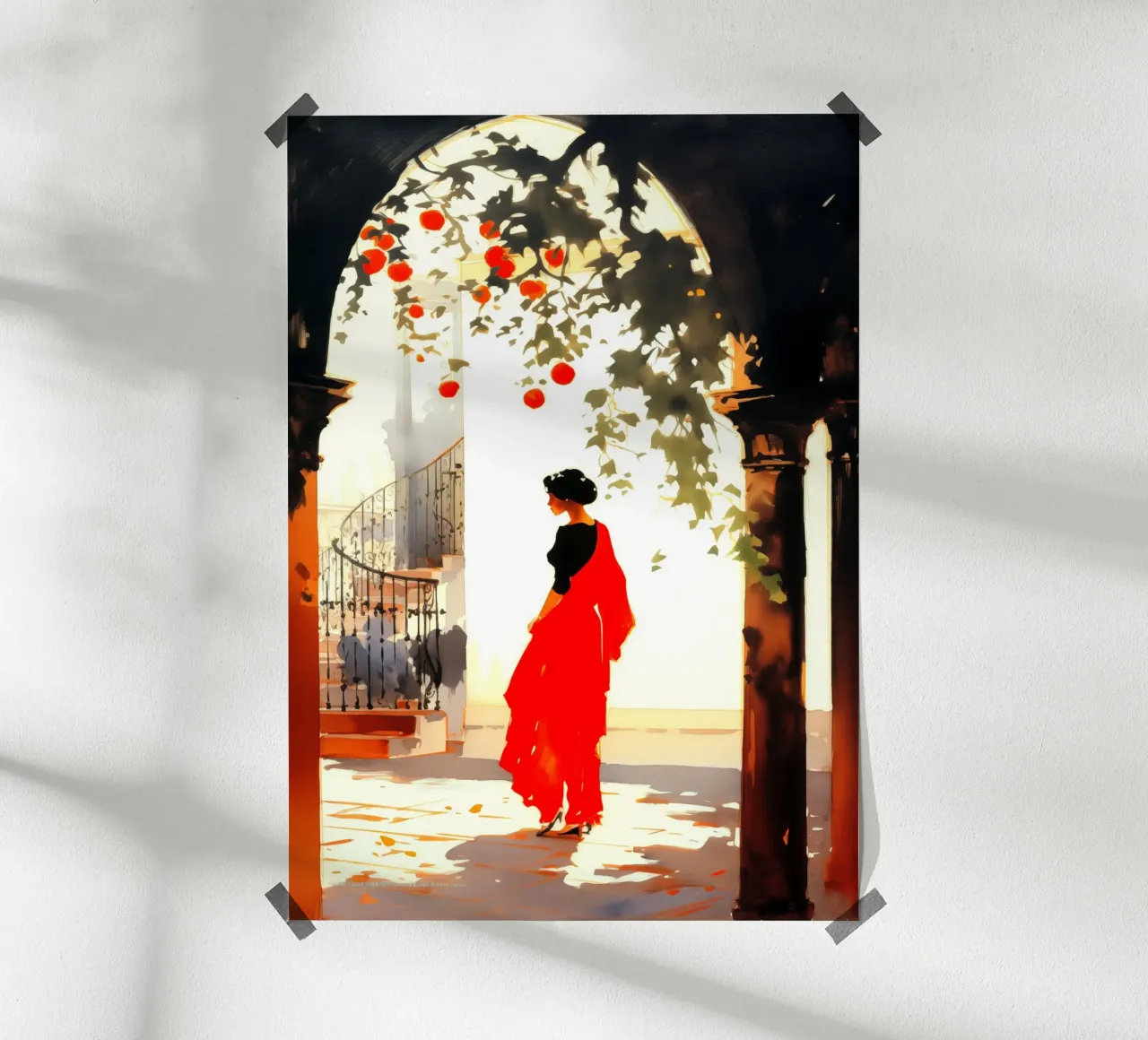 Siviglia Spagna poster da Cyberpunk Canvas