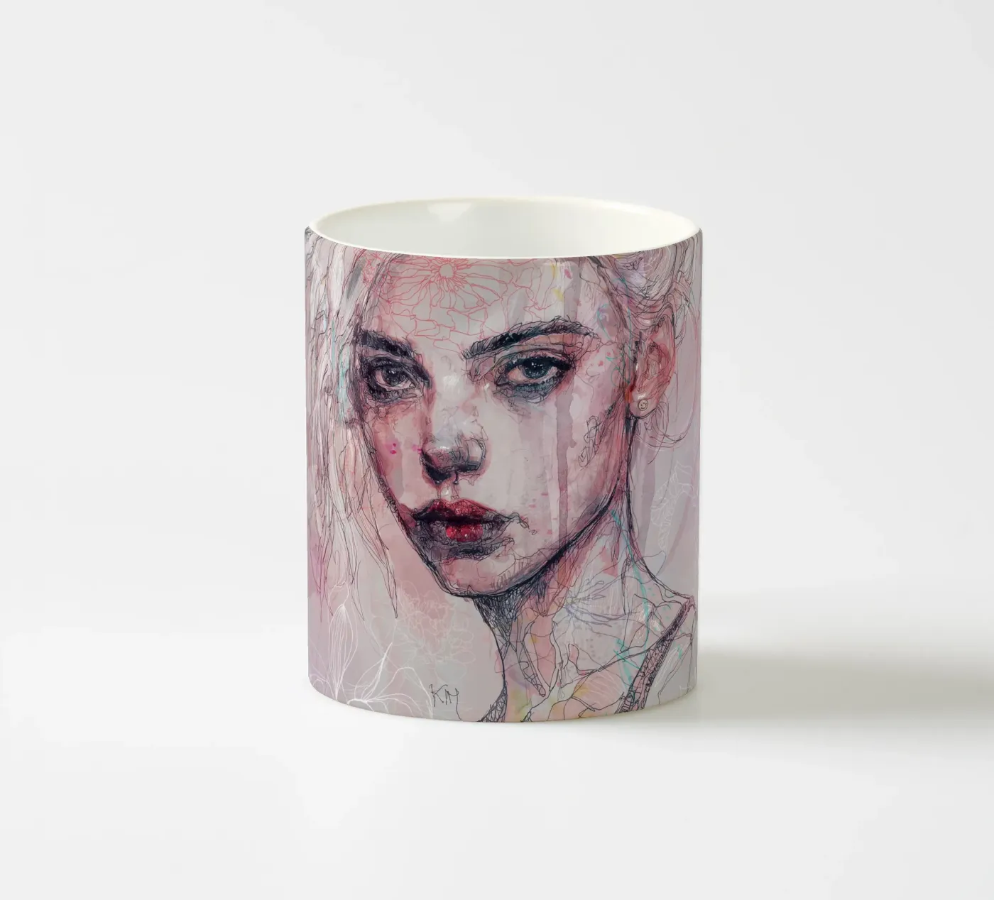 yes ceramic mug by Giulio Iurissevich