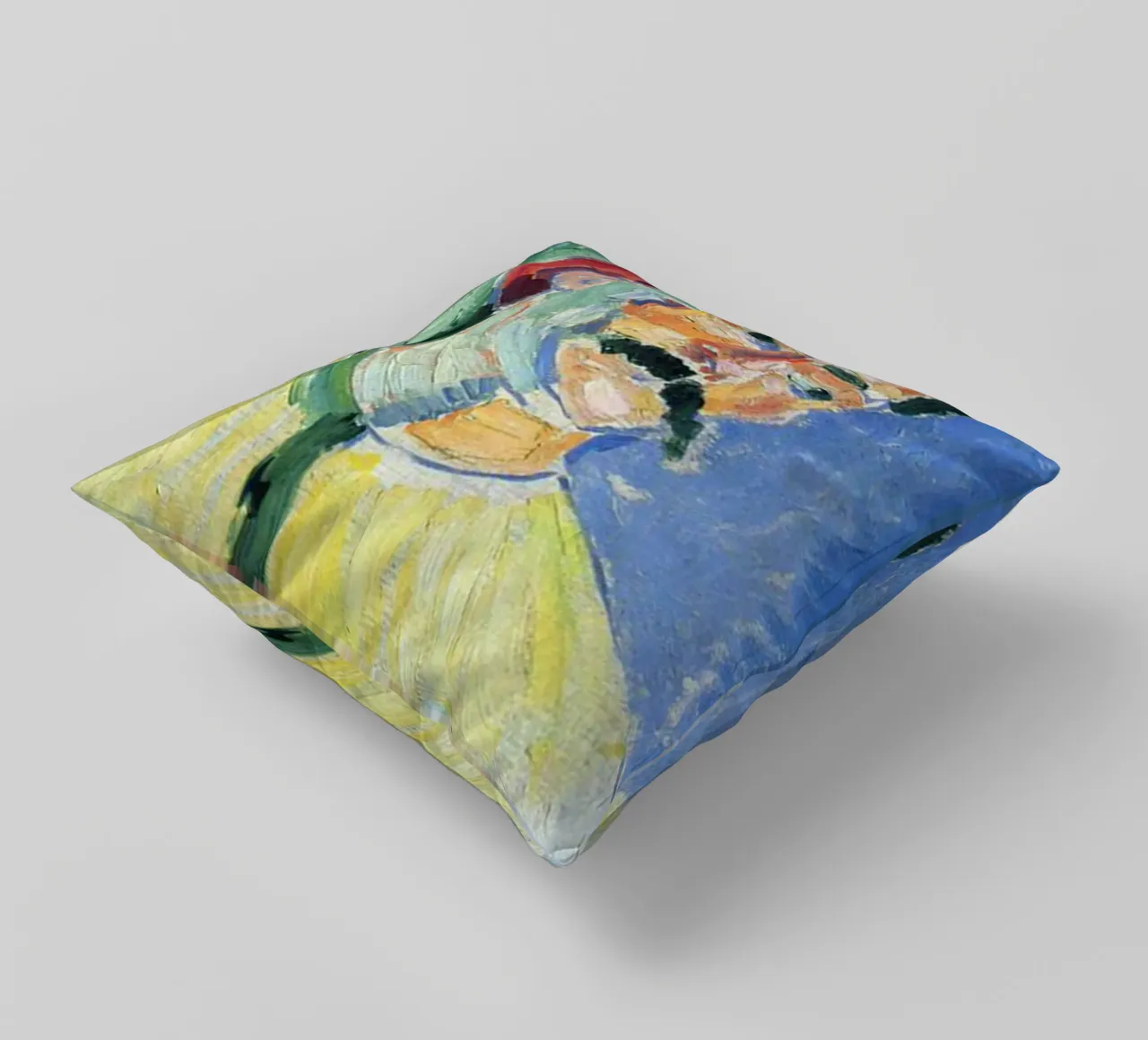 dipinto di un vecchio con i baffi cuscino da briyan shop