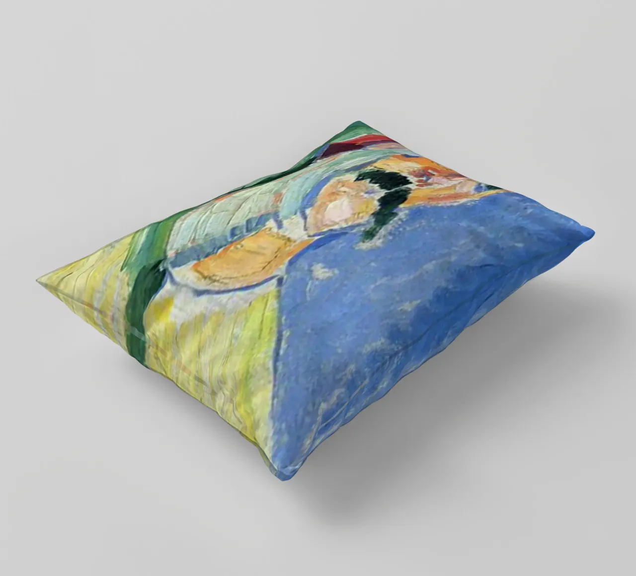 dipinto di un vecchio con i baffi cuscino da briyan shop