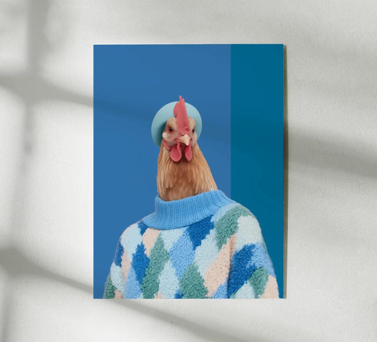 Moda galline blu plexiglass da Carinaprint