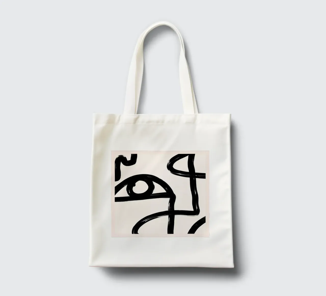 Abstract Line Art Eye 3 tote bag by ThingDesign