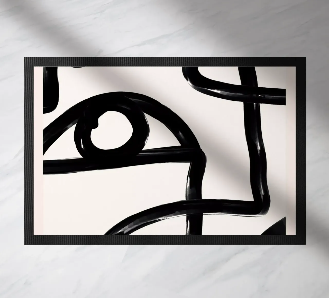 Line art astratta Eye 3 zerbino da ThingDesign