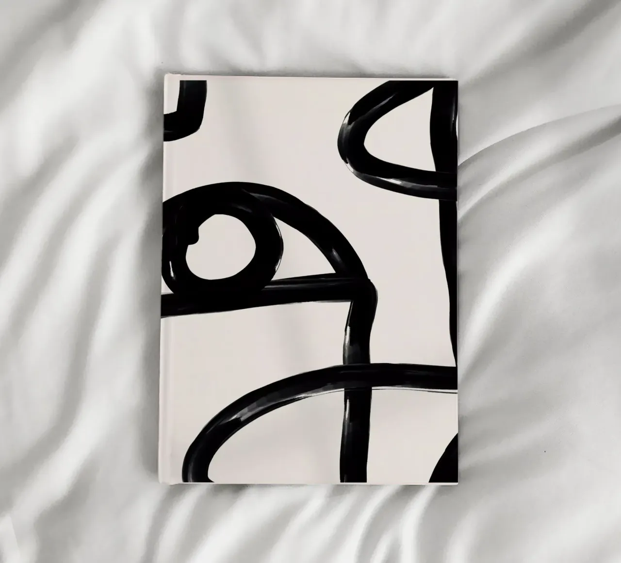 Abstract Line Art Eye 3 notebook by ThingDesign