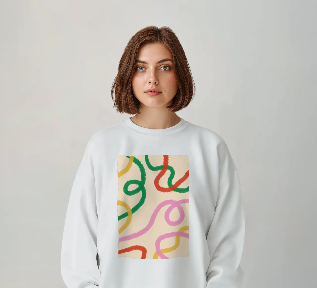 Line Colorful Abstract sweatshirt by galihstudio