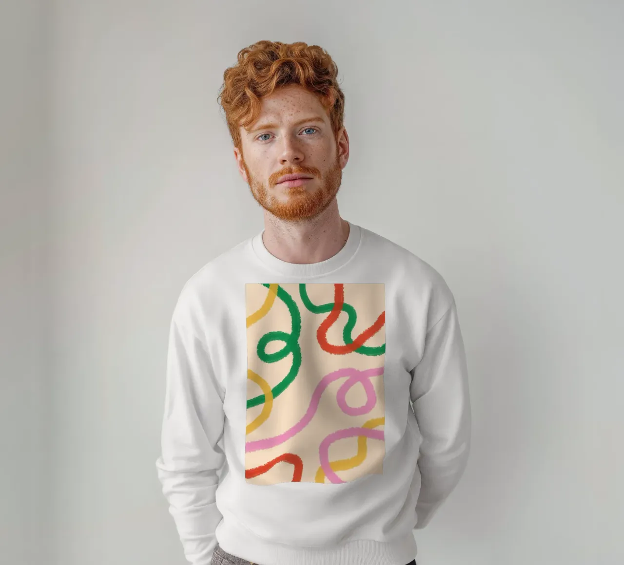 Line Colorful Abstract sweatshirt by galihstudio