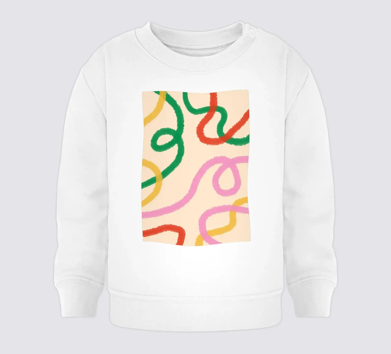 Linea colorata astratta felpa neonato da galihstudio