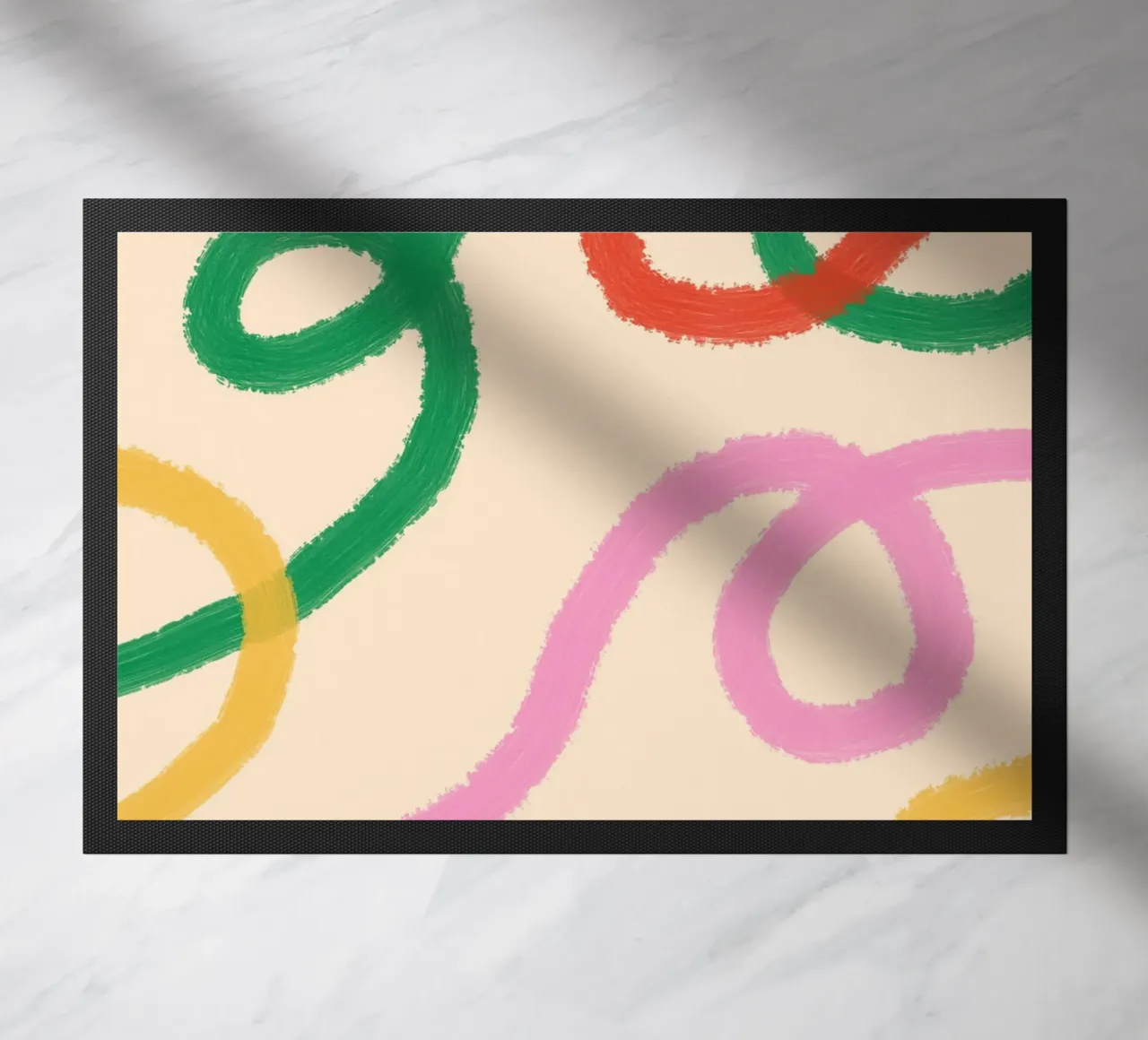 Linea colorata astratta zerbino da galihstudio
