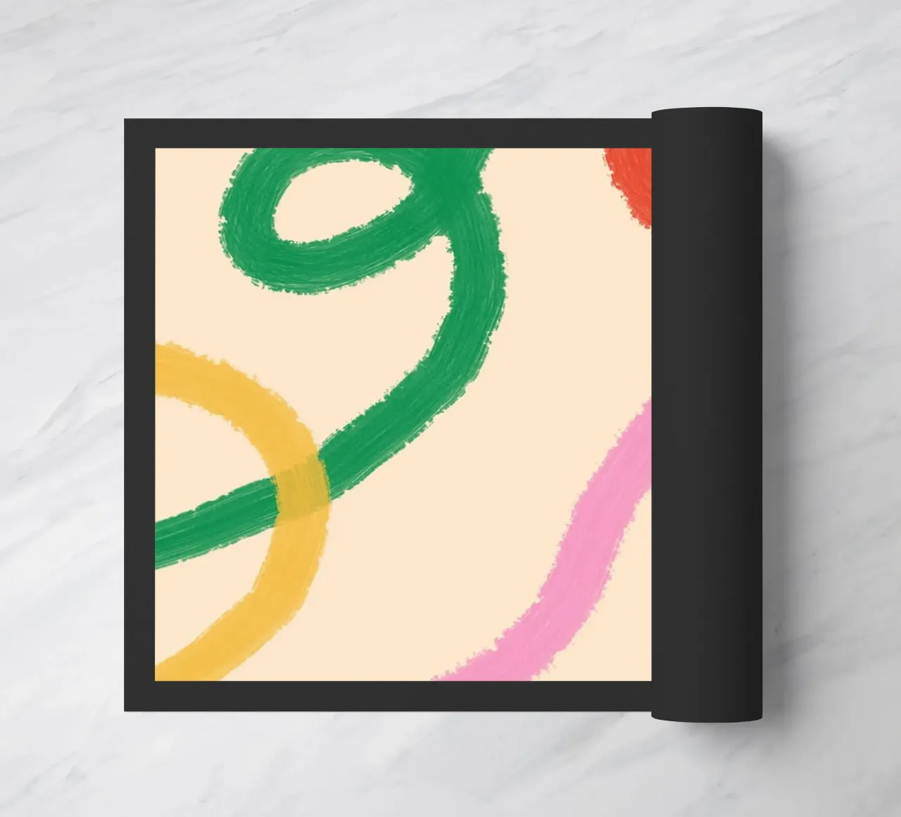 Linea colorata astratta zerbino da galihstudio