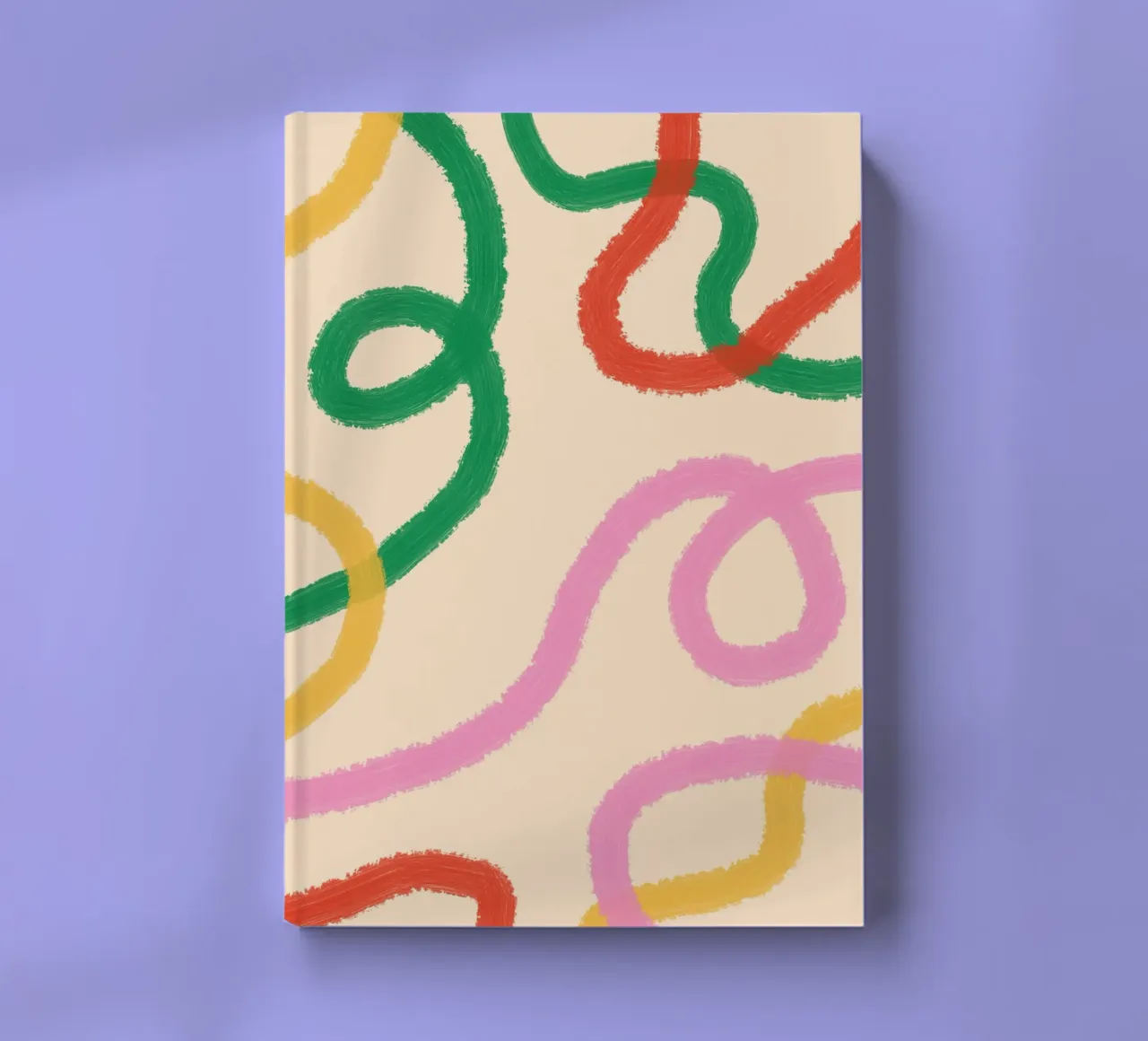 Line Colorful Abstract notebook by galihstudio
