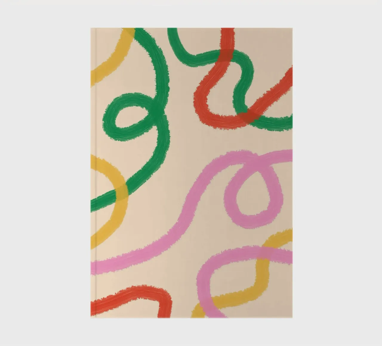Line Colorful Abstract notebook by galihstudio