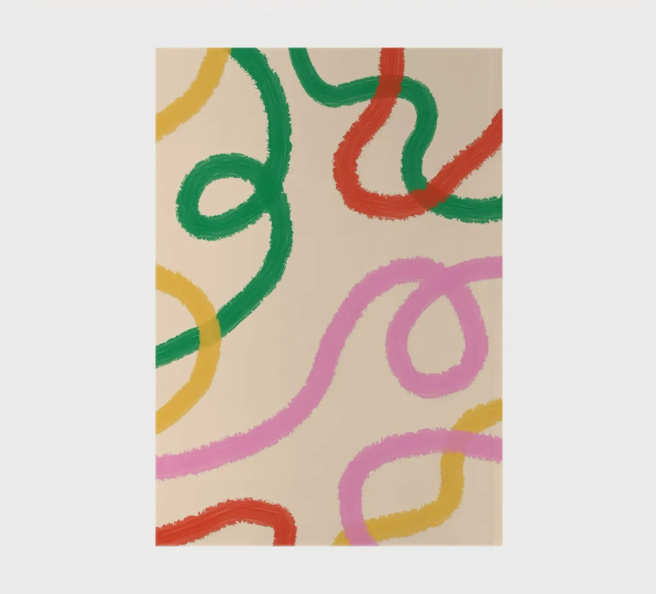 Line Colorful Abstract notebook by galihstudio