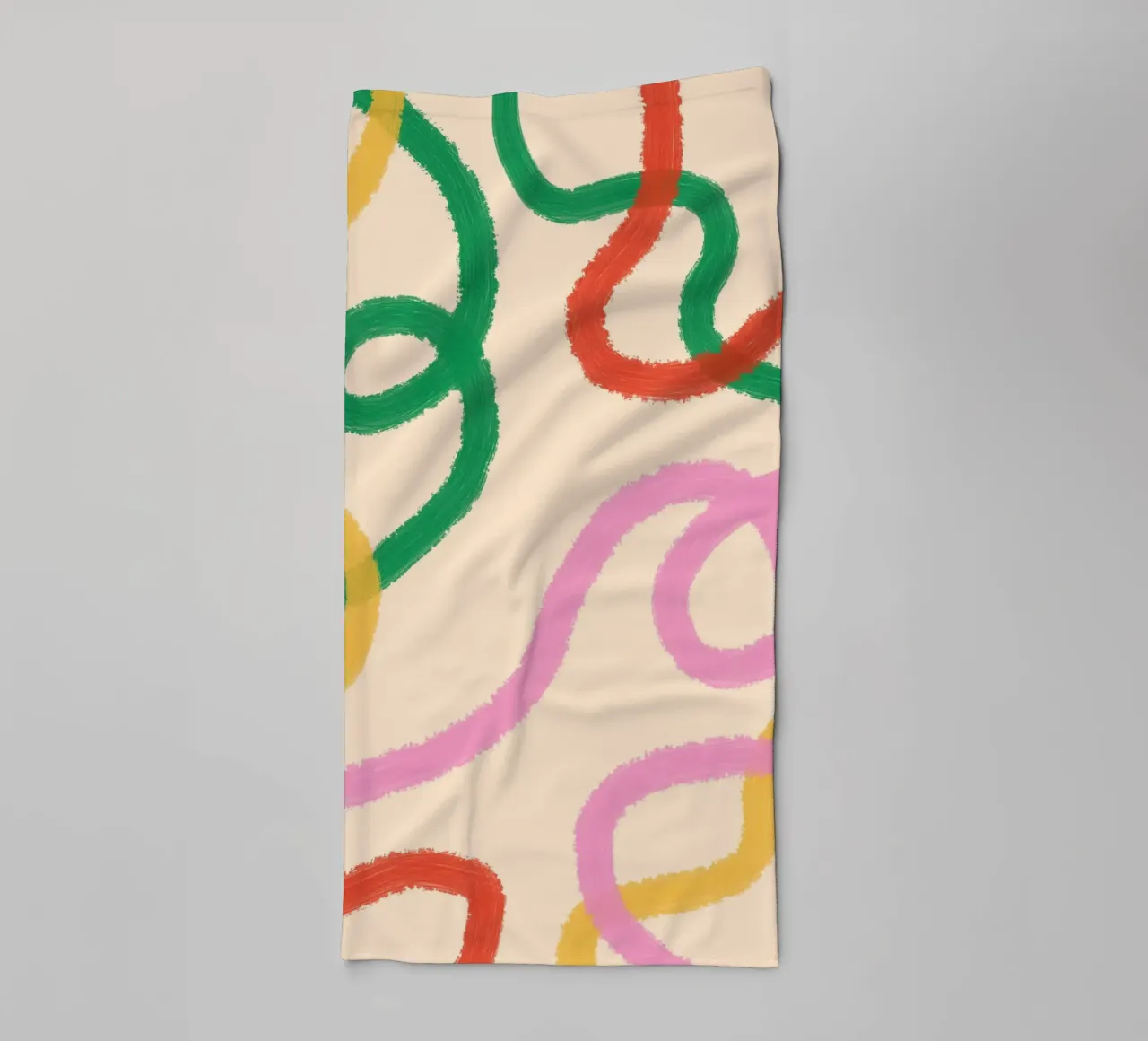 Line Colorful Abstract towel by galihstudio