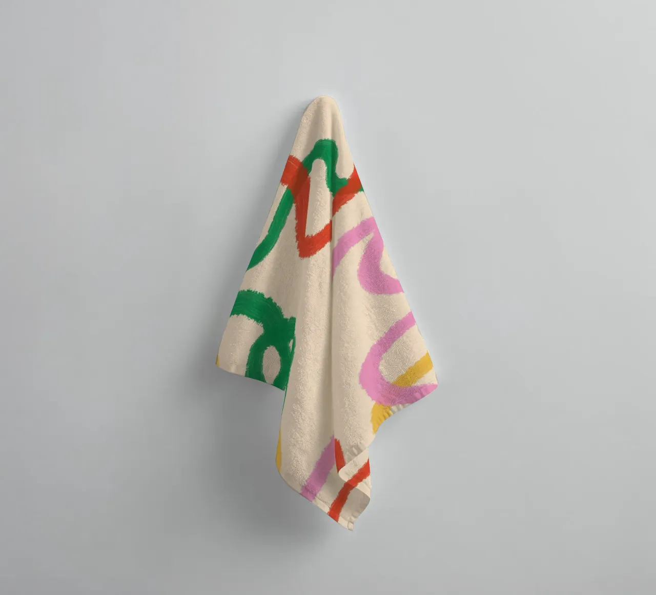 Line Colorful Abstract towel by galihstudio