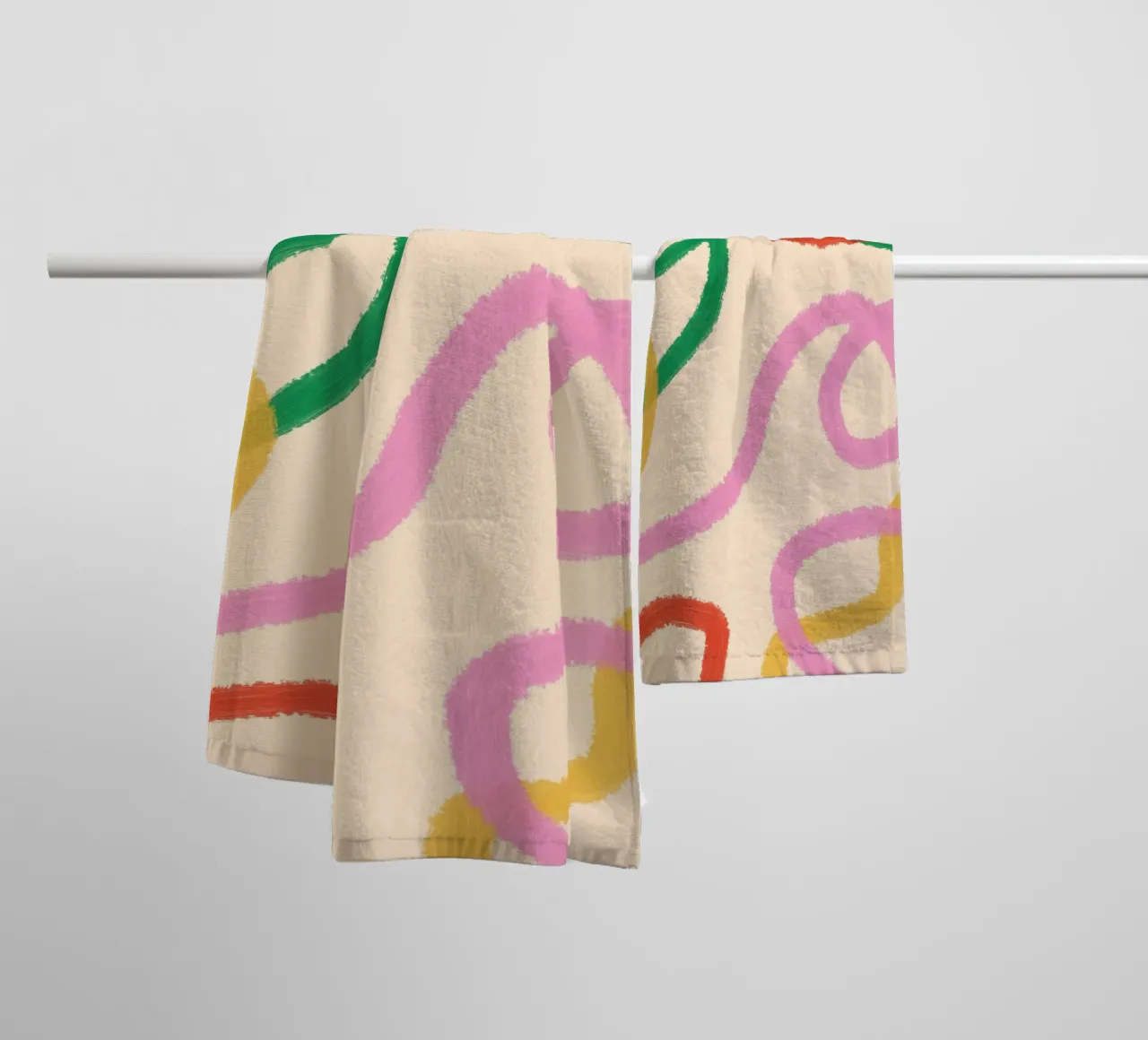 Line Colorful Abstract towel by galihstudio