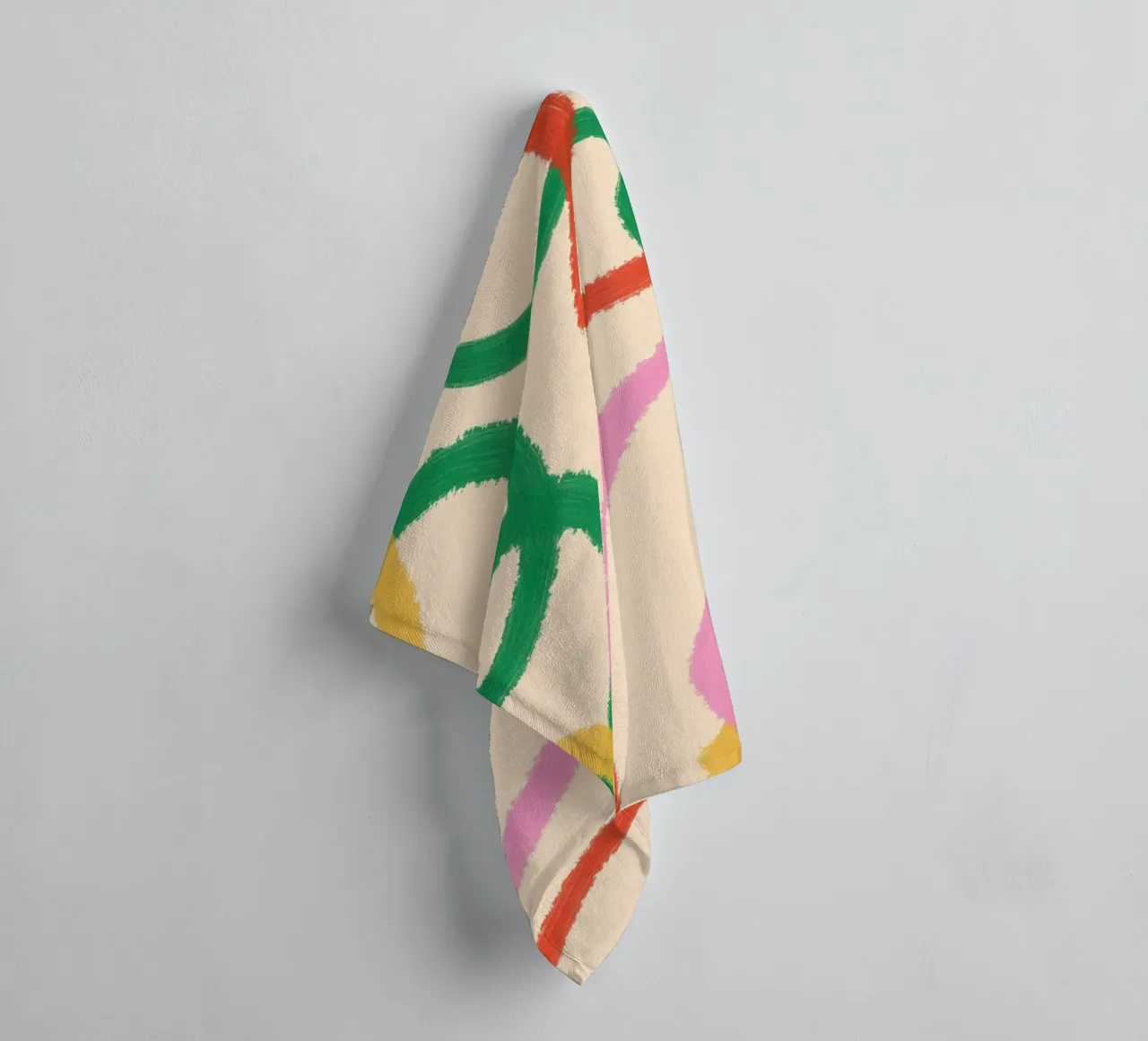 Line Colorful Abstract towel by galihstudio