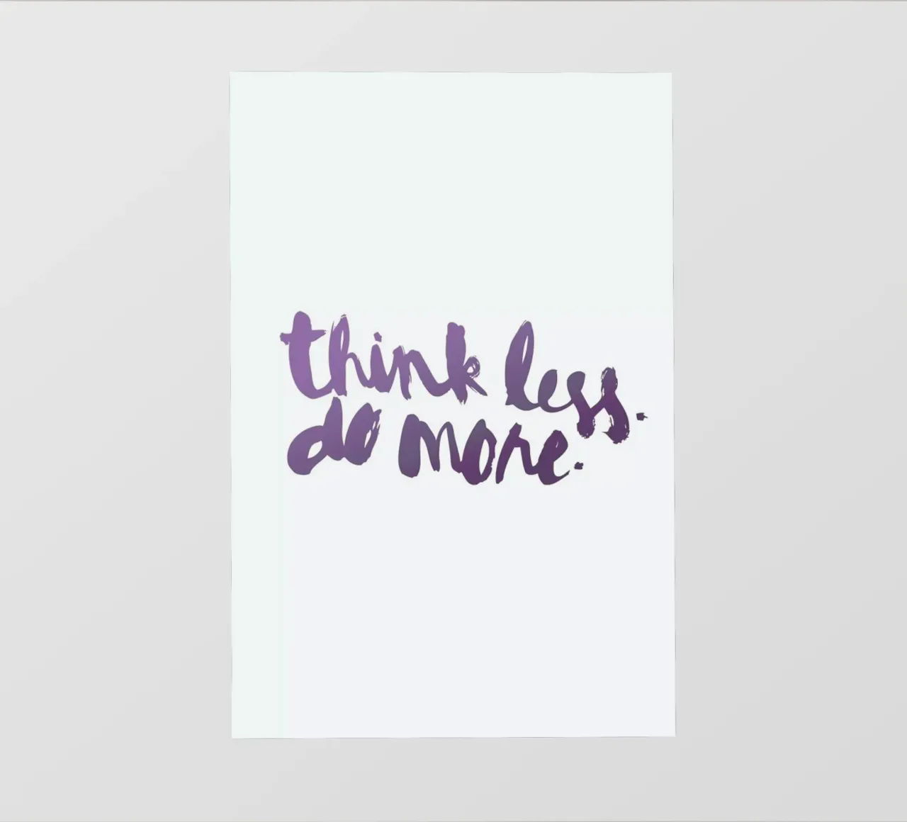 Think Less pellicola backlit da Dead Language