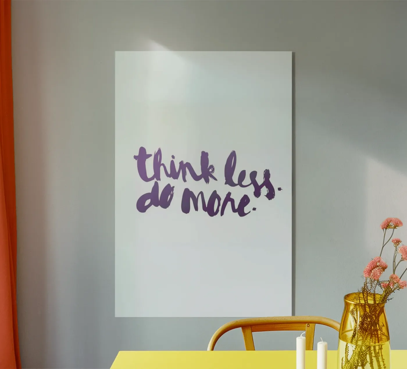 Think Less Acryl-Glas von Dead Language