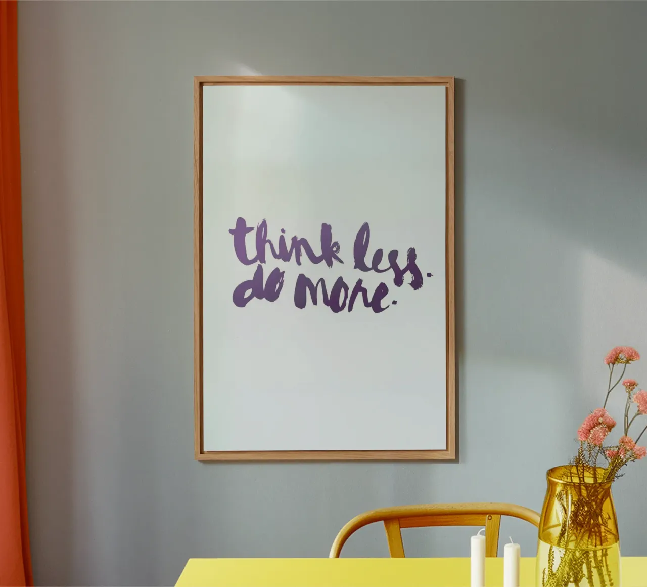 Think Less alluminio dibond da Dead Language