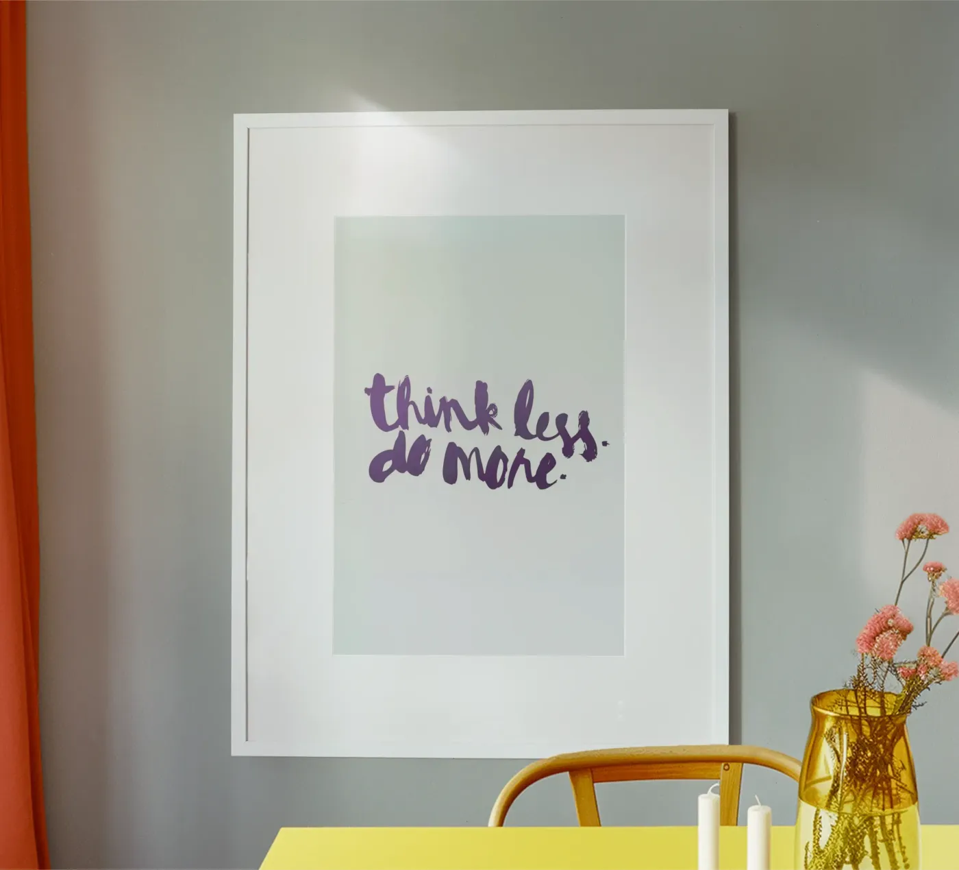 Think Less poster van Dead Language