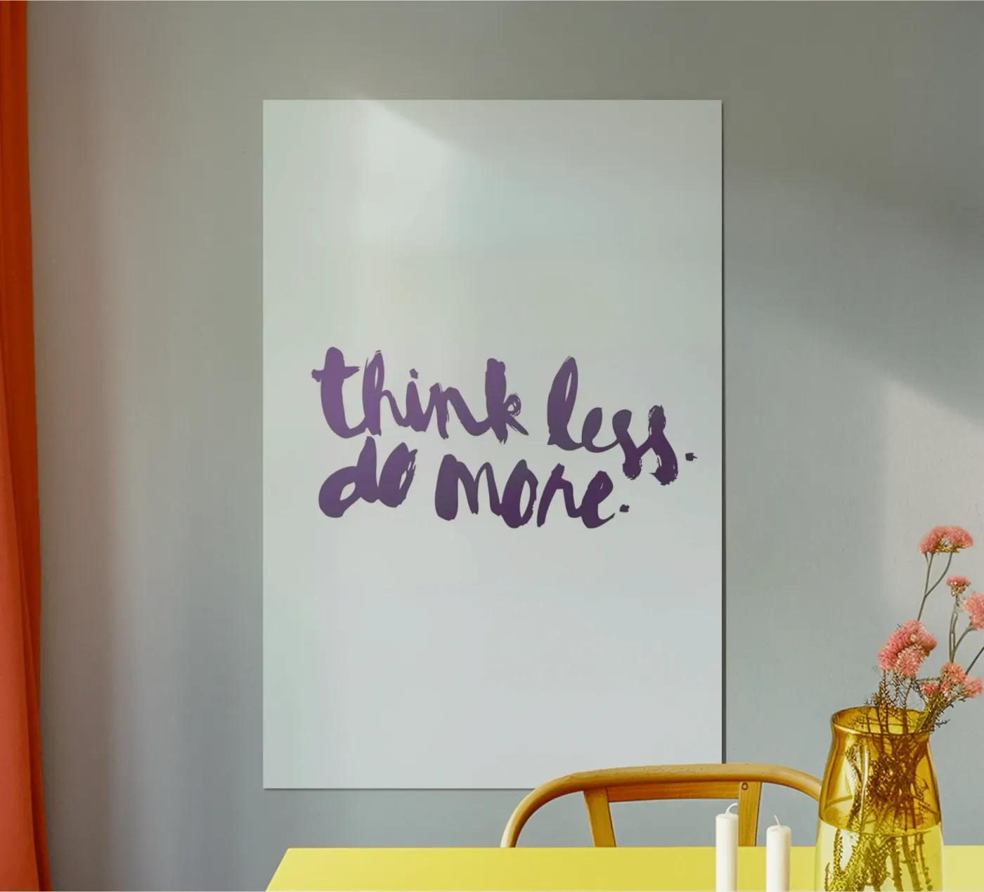 Think Less poster van Dead Language