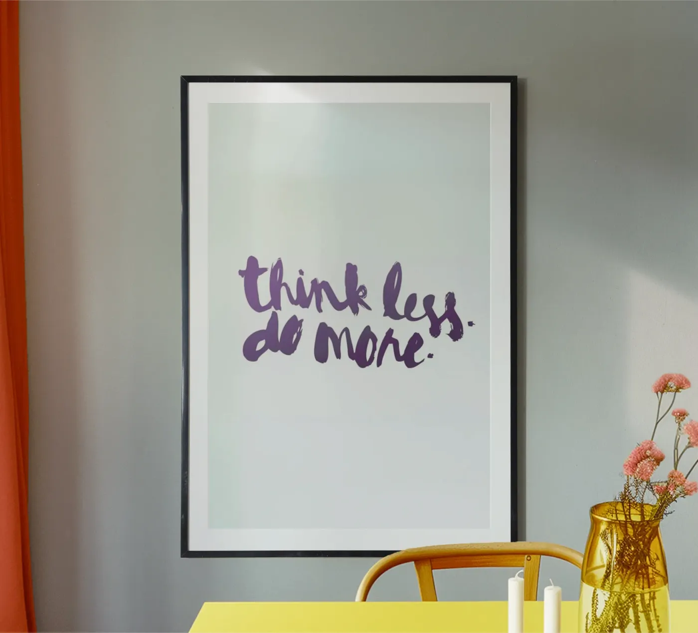 Think Less poster van Dead Language