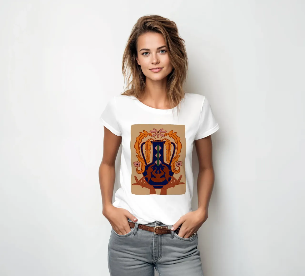 Vessel Collection, Blossoming Frauen T-Shirt von Arty Guava