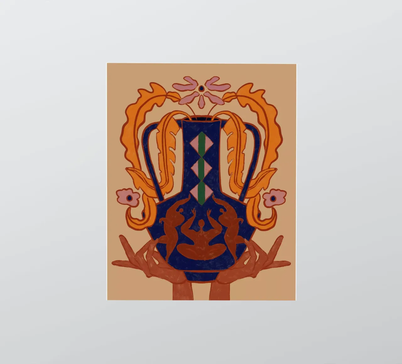 Vessel Collection, Blossoming Sticker von Arty Guava