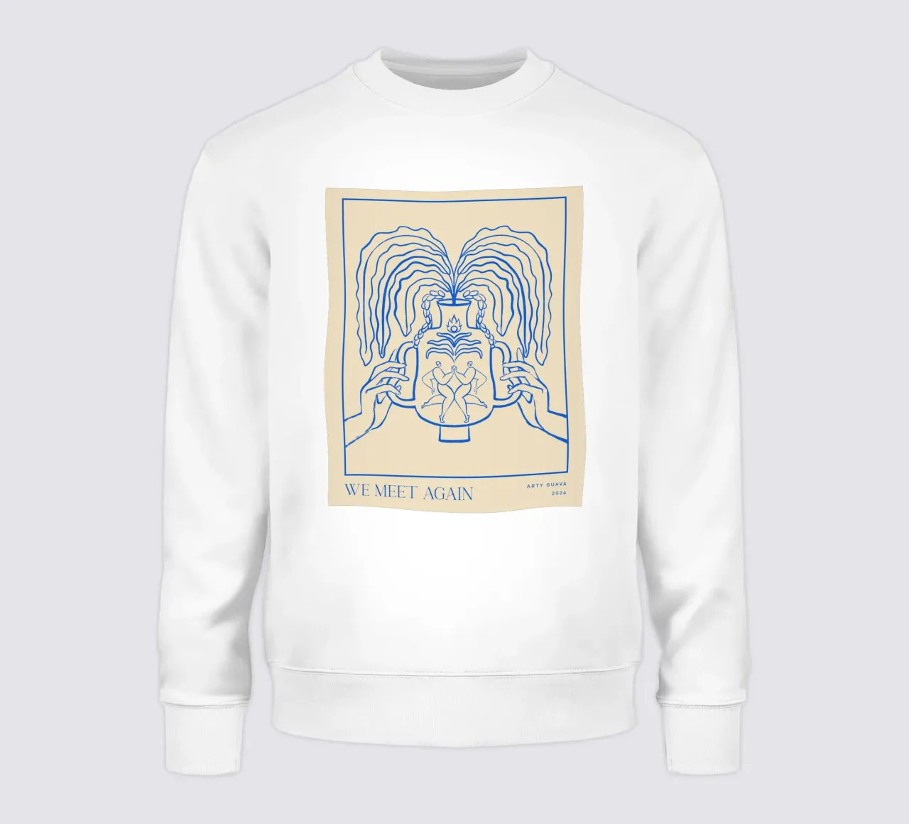 Vessel Collection, We Meet Again Line Art felpa da Arty Guava