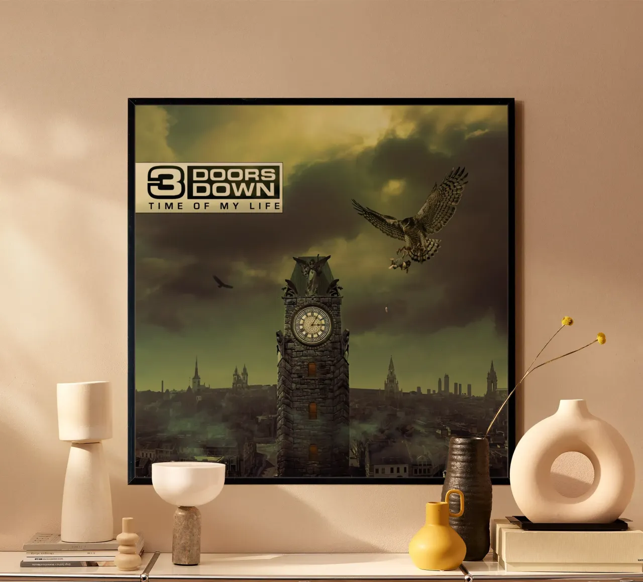 3 Doors Down poster con telaio in plastica da Musadad Shop