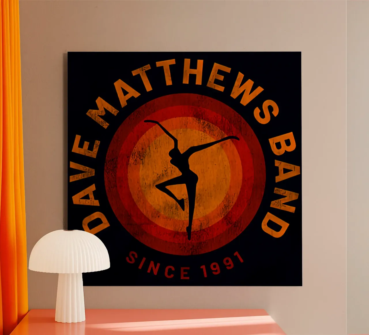 Dave Matthews Band Sportiqe Firedancer Tee alluminio dibond da andrea boceli