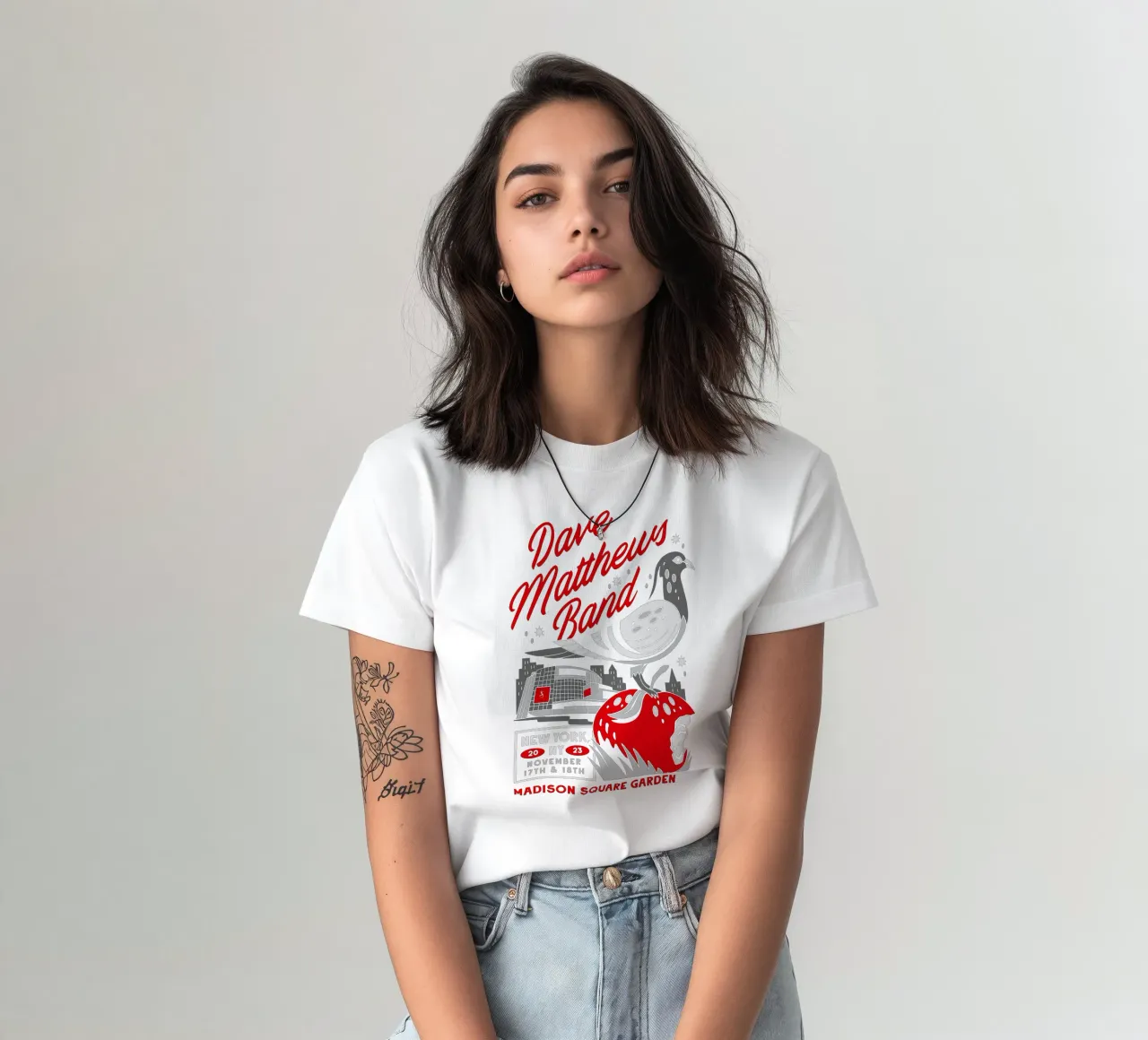 Tasca Firedancer con tintura a pigmenti della Dave Matthews Band t-shirt da andrea boceli