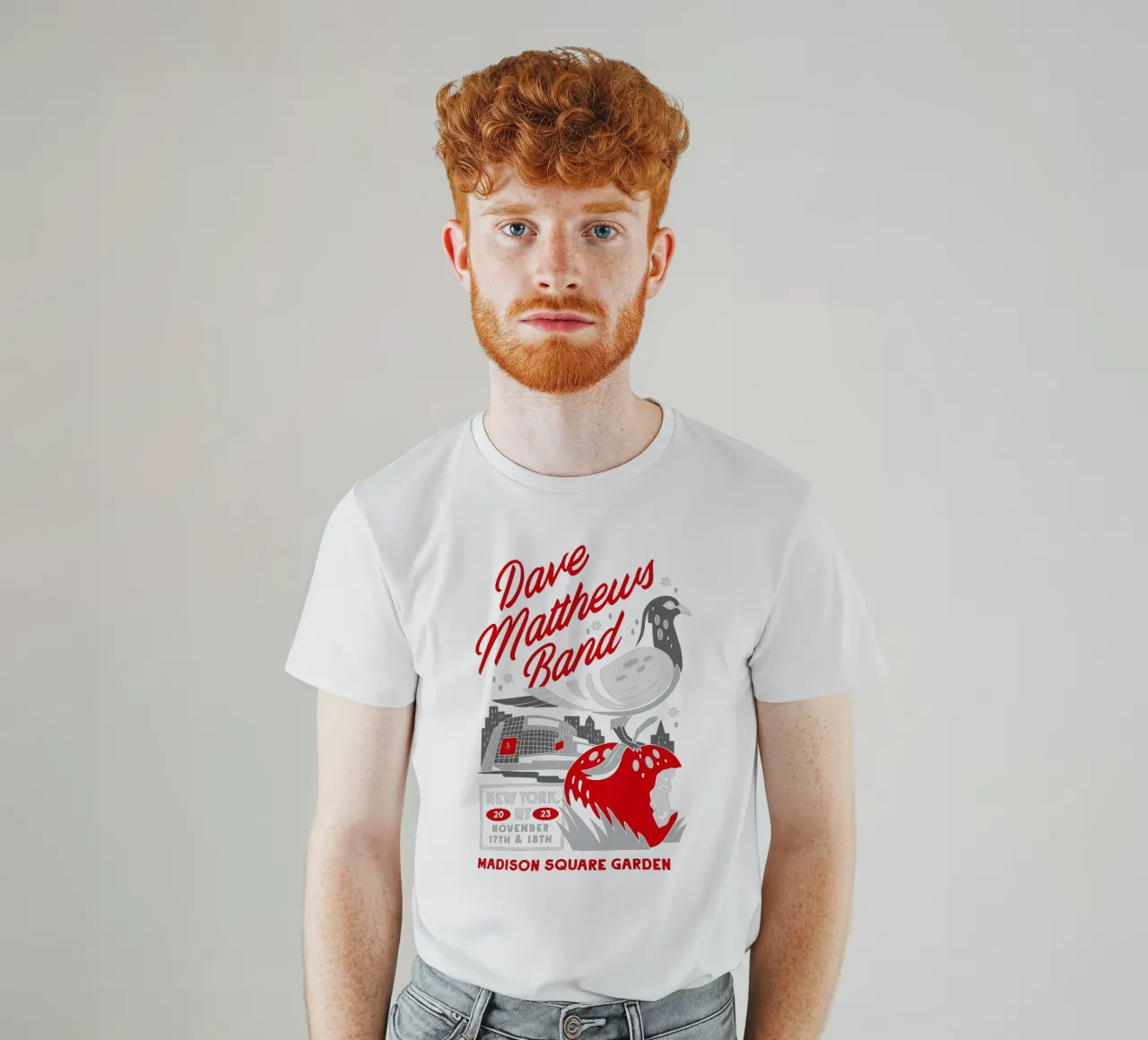 Tasca Firedancer con tintura a pigmenti della Dave Matthews Band t-shirt da andrea boceli
