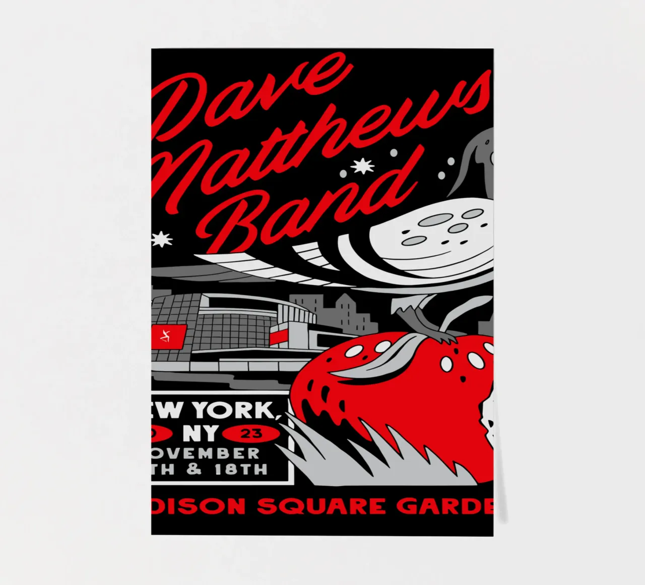Dave Matthews Band Pigment Farbstoff Firedancer Tasche Stickerbogen von andrea boceli
