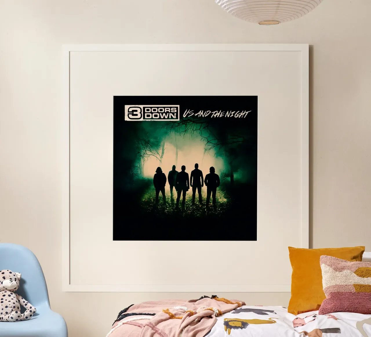 3 Doors Down poster con telaio in plastica da Musadad Shop