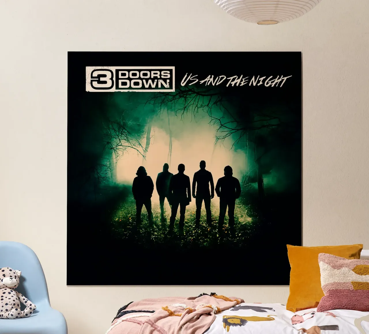 3 Doors Down poster con telaio in plastica da Musadad Shop