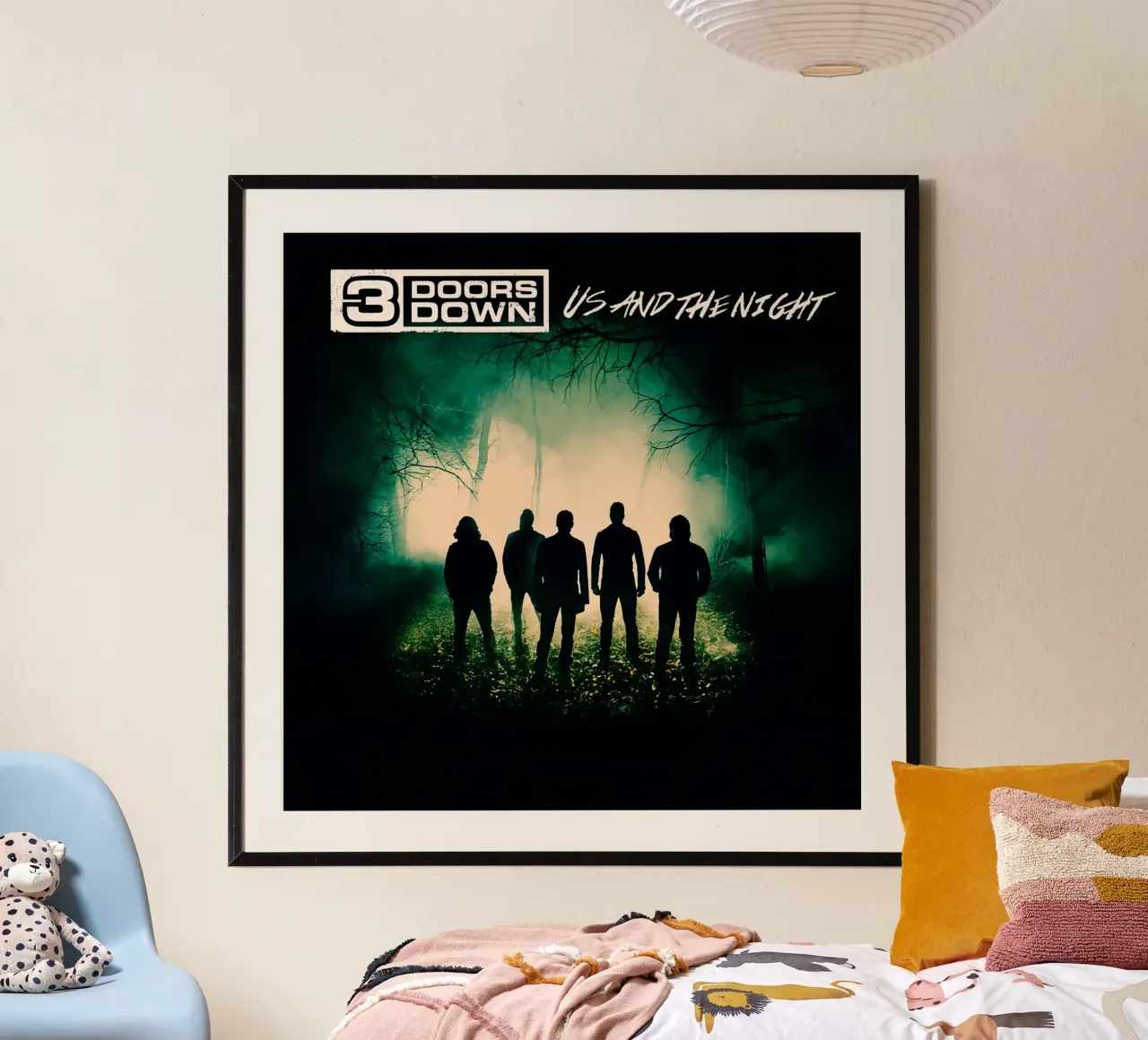 3 Doors Down poster con telaio in plastica da Musadad Shop
