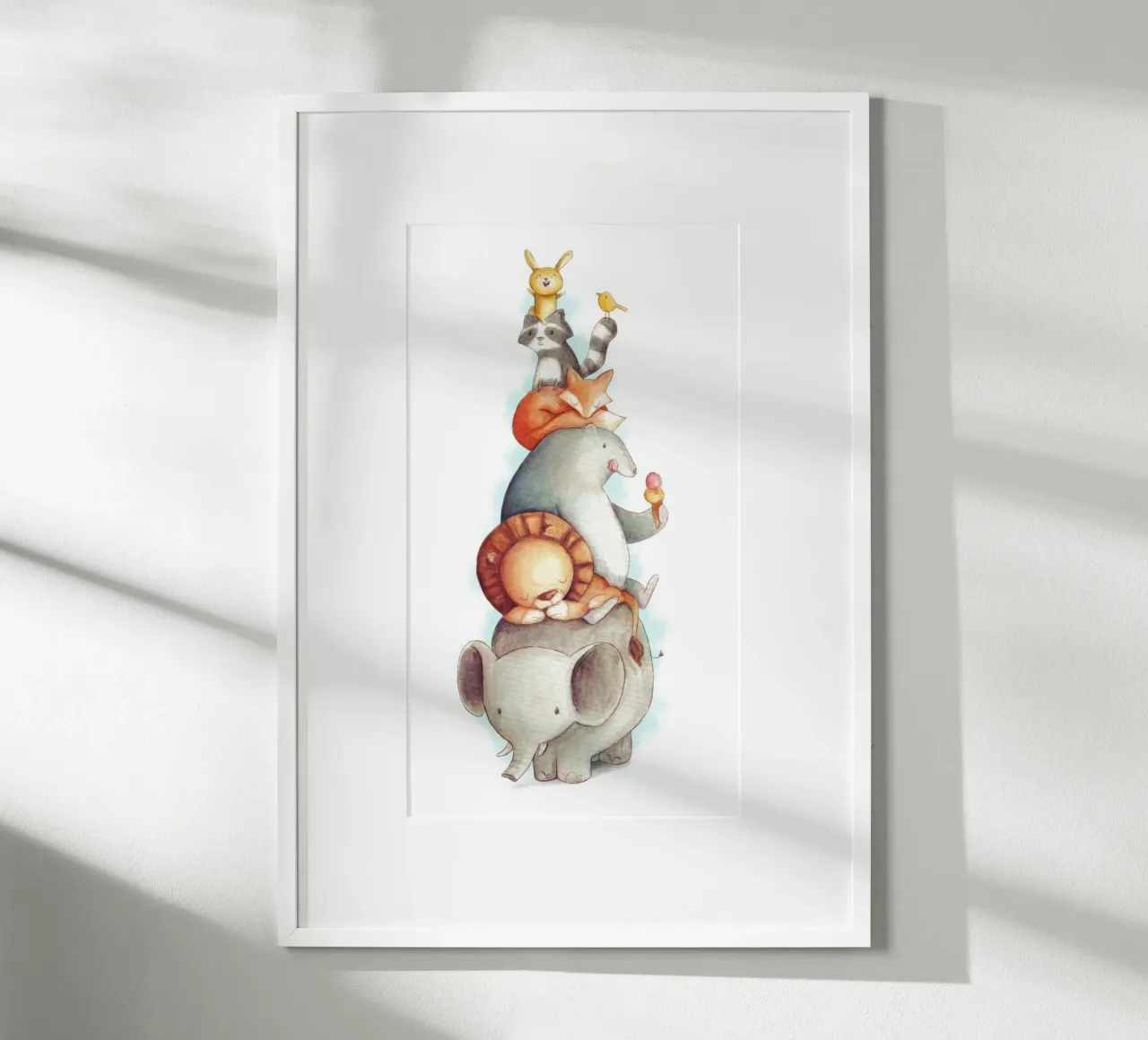 Animali da festa poster con telaio in plastica da muench benjamin