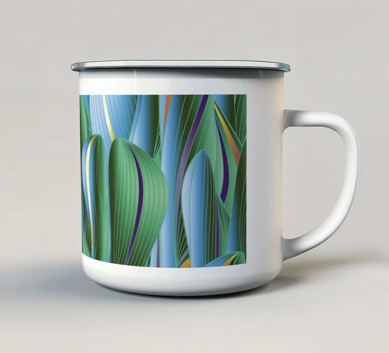 Another Green World tazza in smalto da Angelo Cerantola