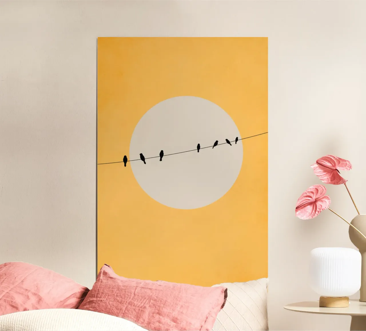 Chirping And Chilling poster with plastic frame by muench benjamin