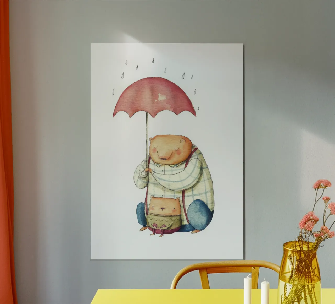 Sono qui per te poster con telaio in legno da muench benjamin